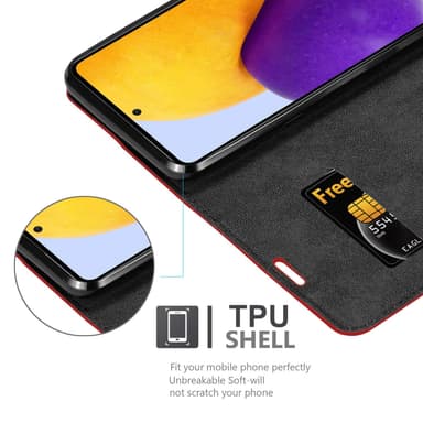 Samsung Galaxy A73 5G Cover Etui Case (Rød)