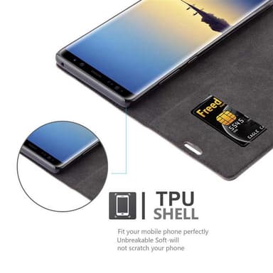 Samsung Galaxy NOTE 8 Cover Etui Case (Brun)