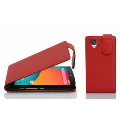 LG Google NEXUS 5 Pungetui Flip Cover (Rød)