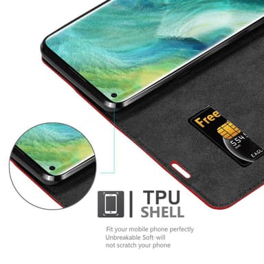 Oppo FIND X2 Cover Etui Case (Rød)