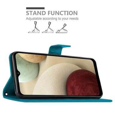 Samsung Galaxy A12 / M12 Pungetui Cover Case (Blå)