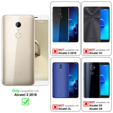 Alcatel 3 2018 Cover Etui Case (Sort)