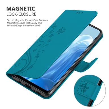 Oppo FIND X5 LITE / Reno7 5G Pungetui Cover Case (Blå)