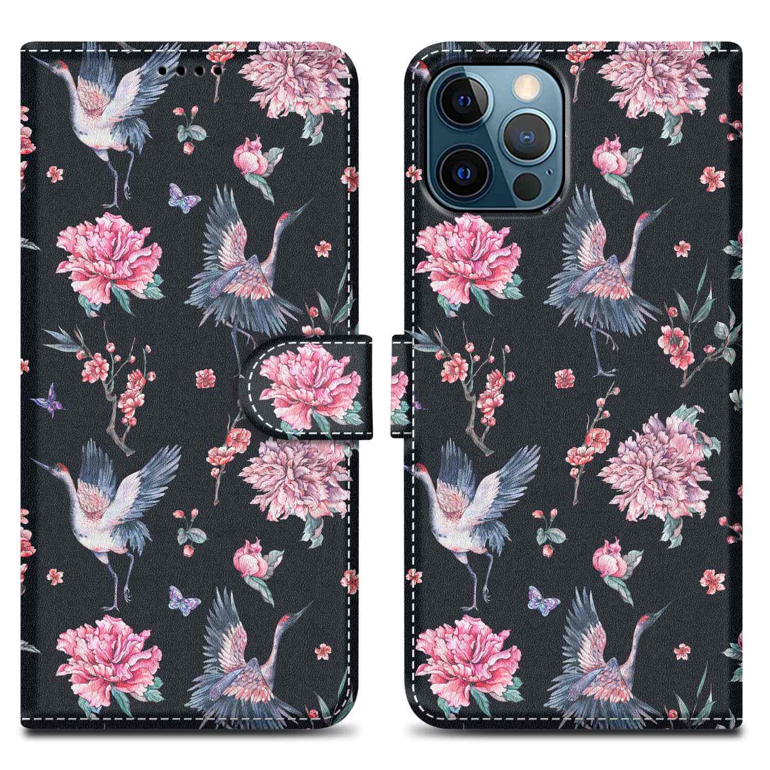 iPhone 13 PRO Pungetui Cover Case (Sort)