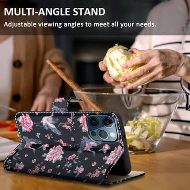 iPhone 13 PRO Pungetui Cover Case (Sort)