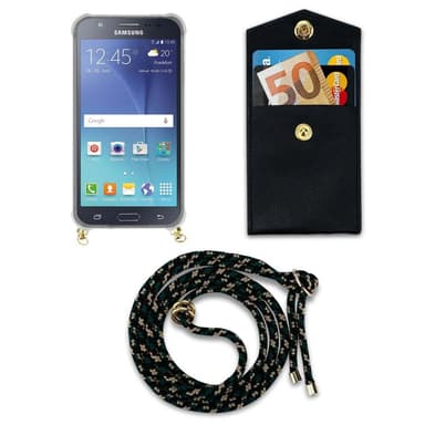 Samsung Galaxy J5 2015 Etui Cover Kæde (Brun)