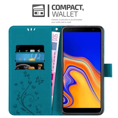 Samsung Galaxy J4 PLUS Pungetui Cover Case (Blå)