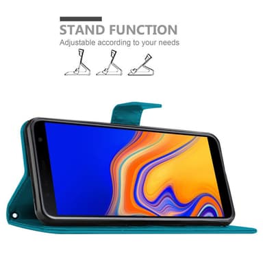 Samsung Galaxy J4 PLUS Pungetui Cover Case (Blå)