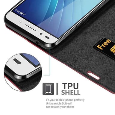 Honor 7 Cover Etui Case (Rød)