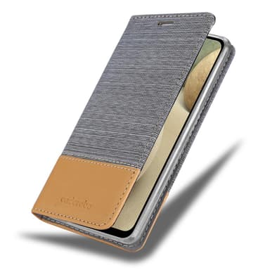 Samsung Galaxy A12 / M12 Pungetui Cover Case (Grå)