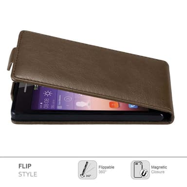 Huawei ASCEND P7 Pungetui Flip Cover (Brun)