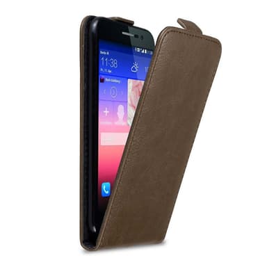 Huawei ASCEND P7 Pungetui Flip Cover (Brun)