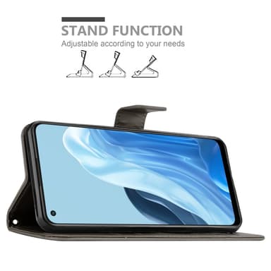 Oppo FIND X5 LITE / Reno7 5G Pungetui Cover Case (Grå)