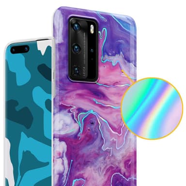 Huawei P40 PRO / P40 PRO+ Pungetui Cover Case (Lilla)