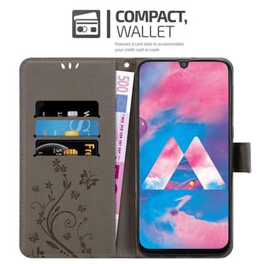 Samsung Galaxy M30 / A40s Pungetui Cover Case (Grå)