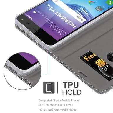 Huawei Y5 2017 / Y6 2017 Pungetui Cover Case (Grå)