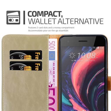 Cover HTC Desire 10 PRO Etui Case (Brun)