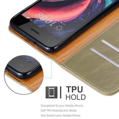 Cover HTC Desire 10 PRO Etui Case (Brun)