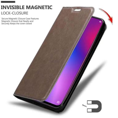 Oppo R17 Cover Etui Case (Brun)