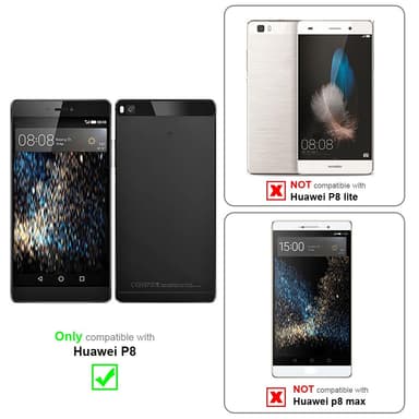 Huawei P8 Pungetui Cover Case (Lilla)