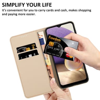 Samsung Galaxy A32 5G Pungetui Cover Case (Lilla)