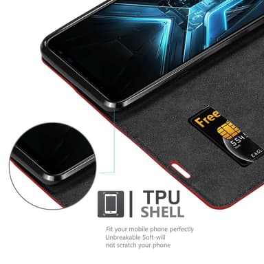 Asus ROG Phone 3 Cover Etui Case (Rød)