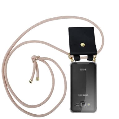 Samsung Galaxy J3 2016 Etui Cover Kæde (Lyserød)