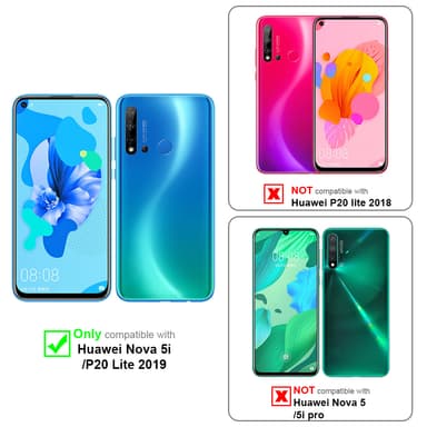 Huawei NOVA 5i / P20 LITE 2019 Cover Etui Case (Sort)