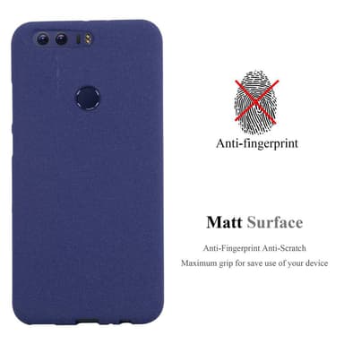 Cover Honor 8 / 8 PREMIUM Etui Case (Blå)