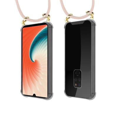 Huawei MATE 20 Etui Cover Kæde (Lyserød)