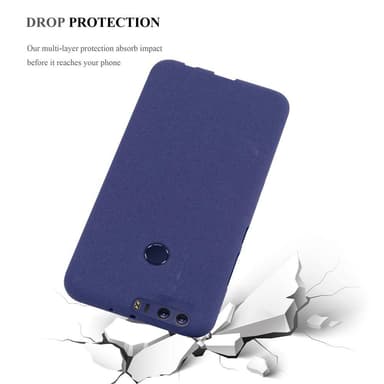 Cover Honor 8 / 8 PREMIUM Etui Case (Blå)