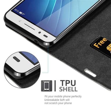 Honor 7 Cover Etui Case (Brun)