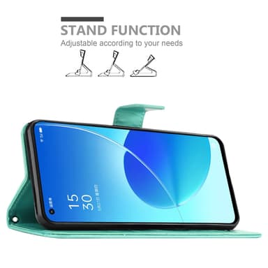 Oppo Reno6 5G Pungetui Cover Case (Turkis)