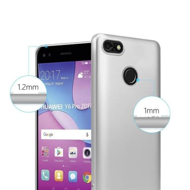 Huawei Y6 PRO 2017 Cover Etui Case (Sølv)