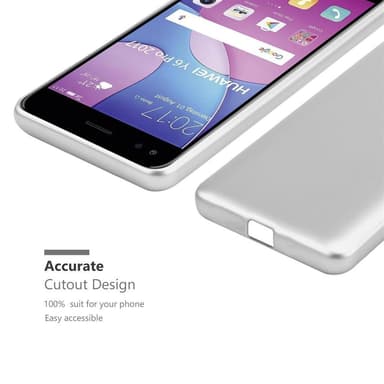 Huawei Y6 PRO 2017 Cover Etui Case (Sølv)