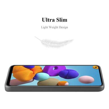 Samsung Galaxy A21s Cover Etui Case (Grå)