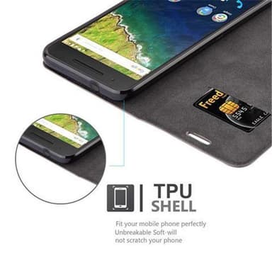 Huawei Google NEXUS 6P Cover Etui Case (Brun)
