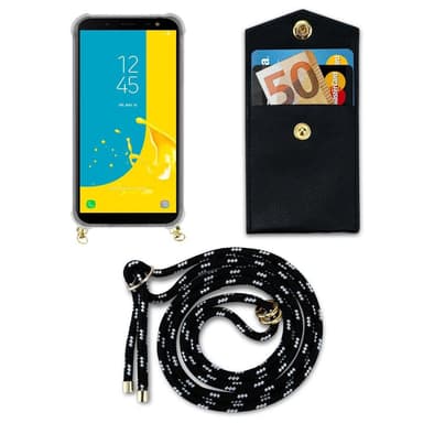 Samsung Galaxy J6 2018 Etui Cover Kæde (Sort)