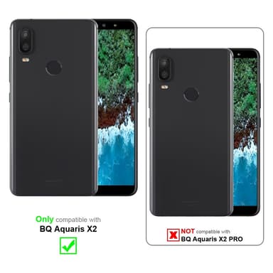 BQ Aquaris X2 Cover Etui Case (Sort)