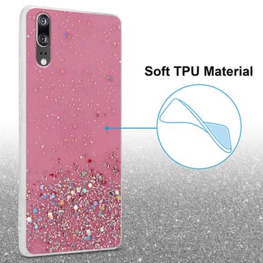 Huawei P20 Cover Etui Case (Lyserød)