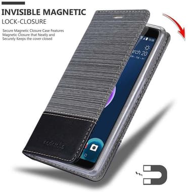 HTC Desire 12 Pungetui Cover Case (Grå)