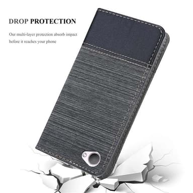 HTC Desire 12 Pungetui Cover Case (Grå)