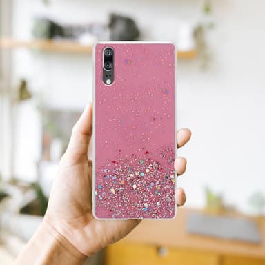 Huawei P20 Cover Etui Case (Lyserød)
