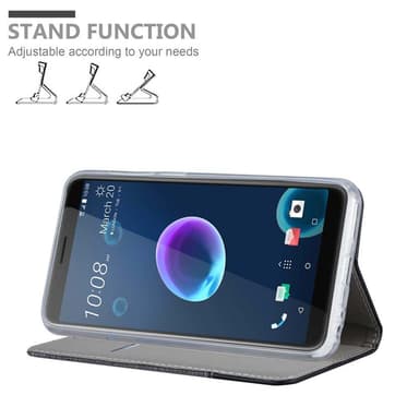 HTC Desire 12 Pungetui Cover Case (Grå)
