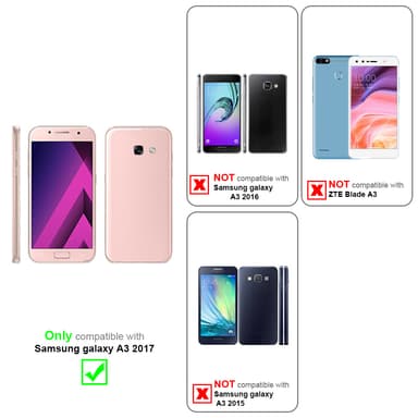 Samsung Galaxy A3 2017 Pungetui Cover Case (Blå)