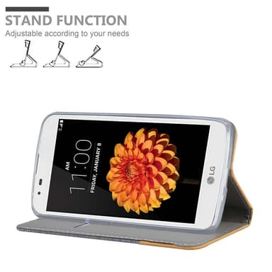 LG K7 2016 Pungetui Cover Case (Grå)