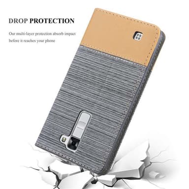 LG K7 2016 Pungetui Cover Case (Grå)