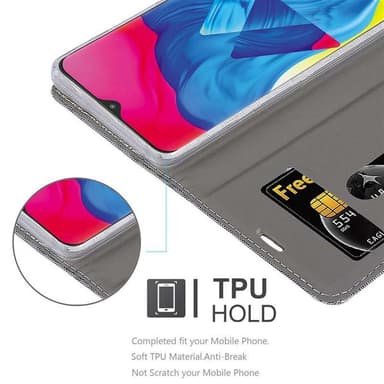 Samsung Galaxy A10 / M10 Pungetui Cover Case (Grå)