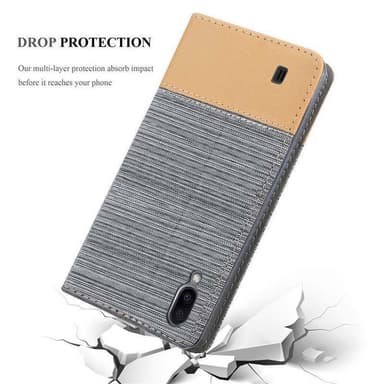 Samsung Galaxy A10 / M10 Pungetui Cover Case (Grå)