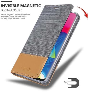 Samsung Galaxy A10 / M10 Pungetui Cover Case (Grå)